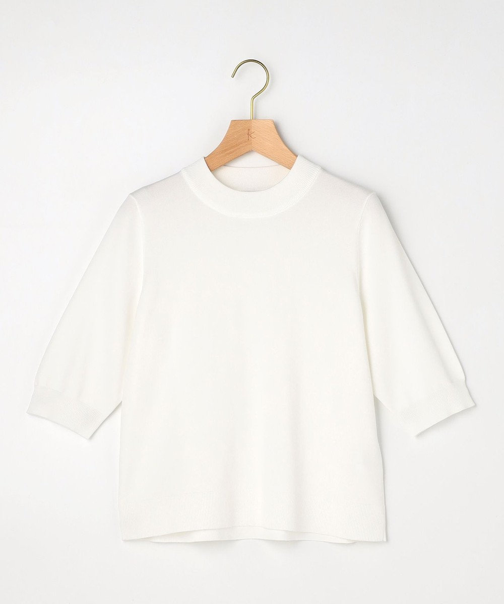 組曲 L 【先行予約】マイラックカラー 6分袖 ニット 