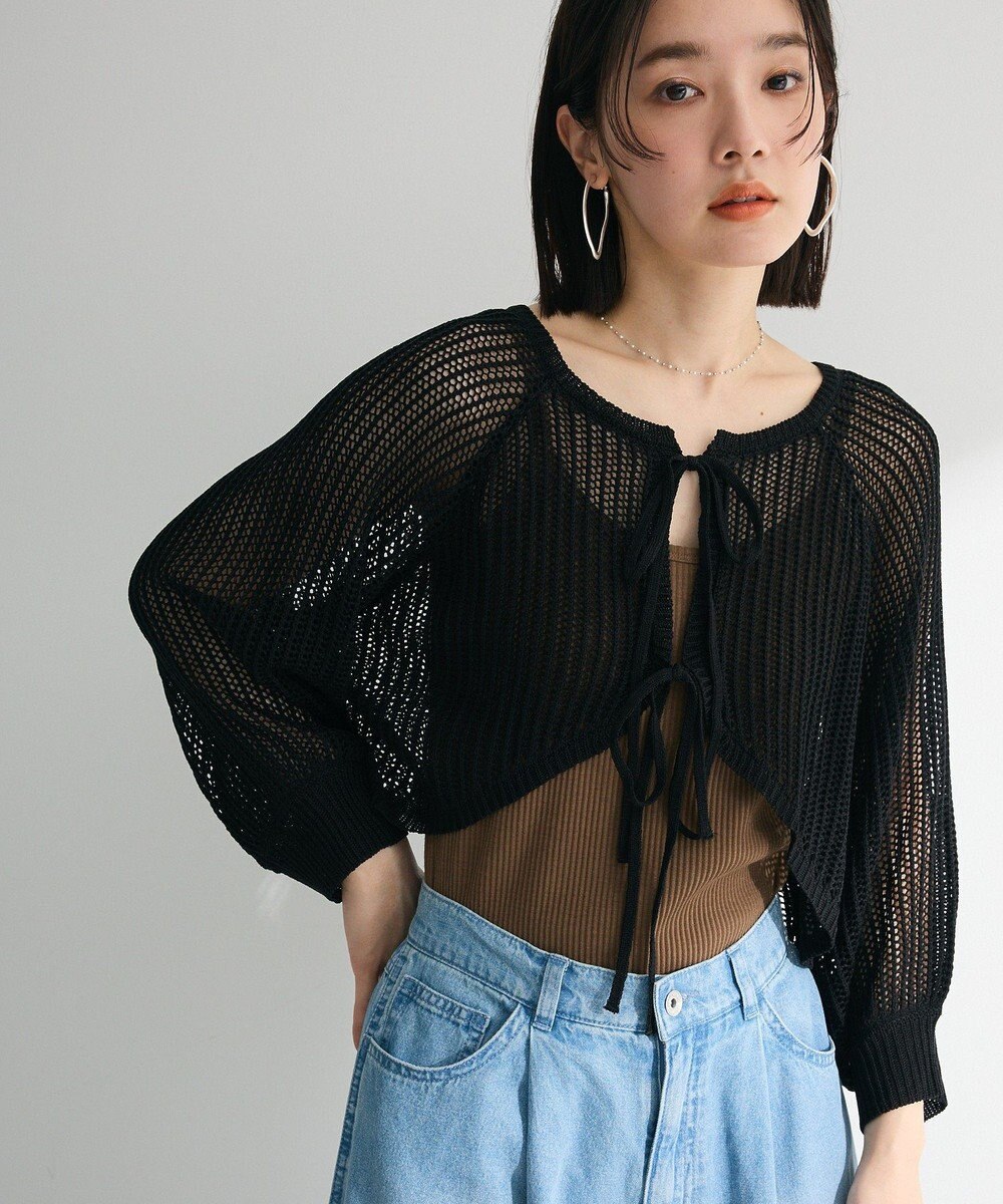 Green Parks ・ＥＬＥＮＣＡＲＥ　ＤＵＥ　２ｗａｙメッシュカーディガ 
