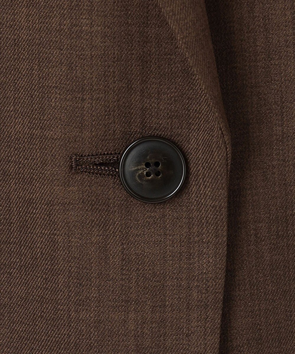 自由区 【接触冷感・速乾・UVカット・撥水・防シワ】リネンライクツイル ミドル丈ジレ 