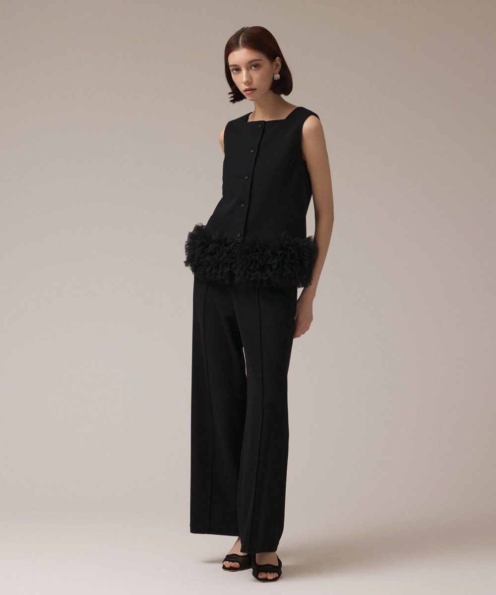 GRACE CONTINENTAL チュールヘムカットトップ 