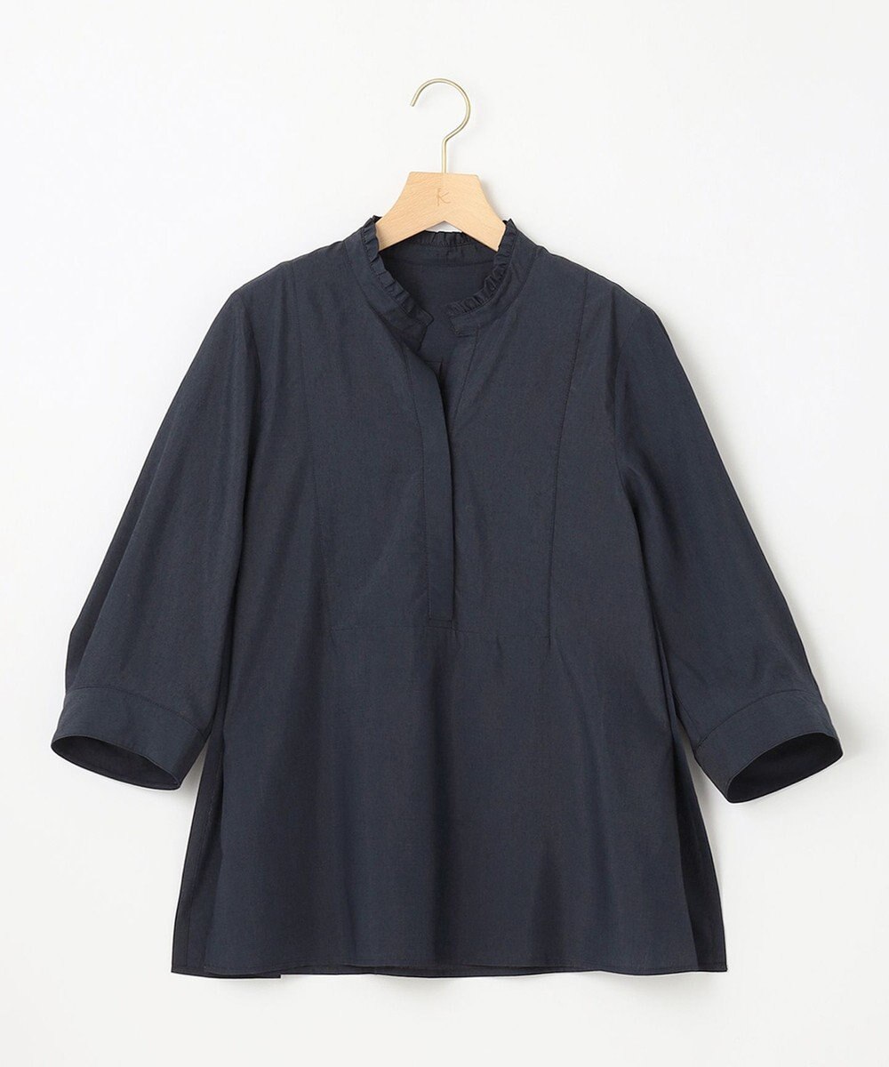 組曲 【WEB限定】ナイロンレーヨン スキッパーブラウス 