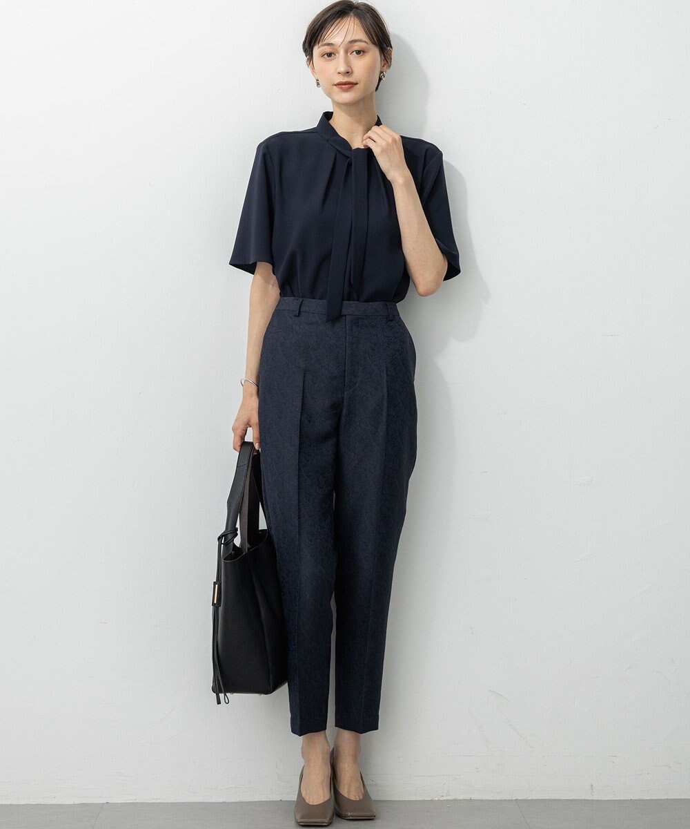 23区 S 【一部店舗限定/洗える】リネンライクジャカード セットアップ 