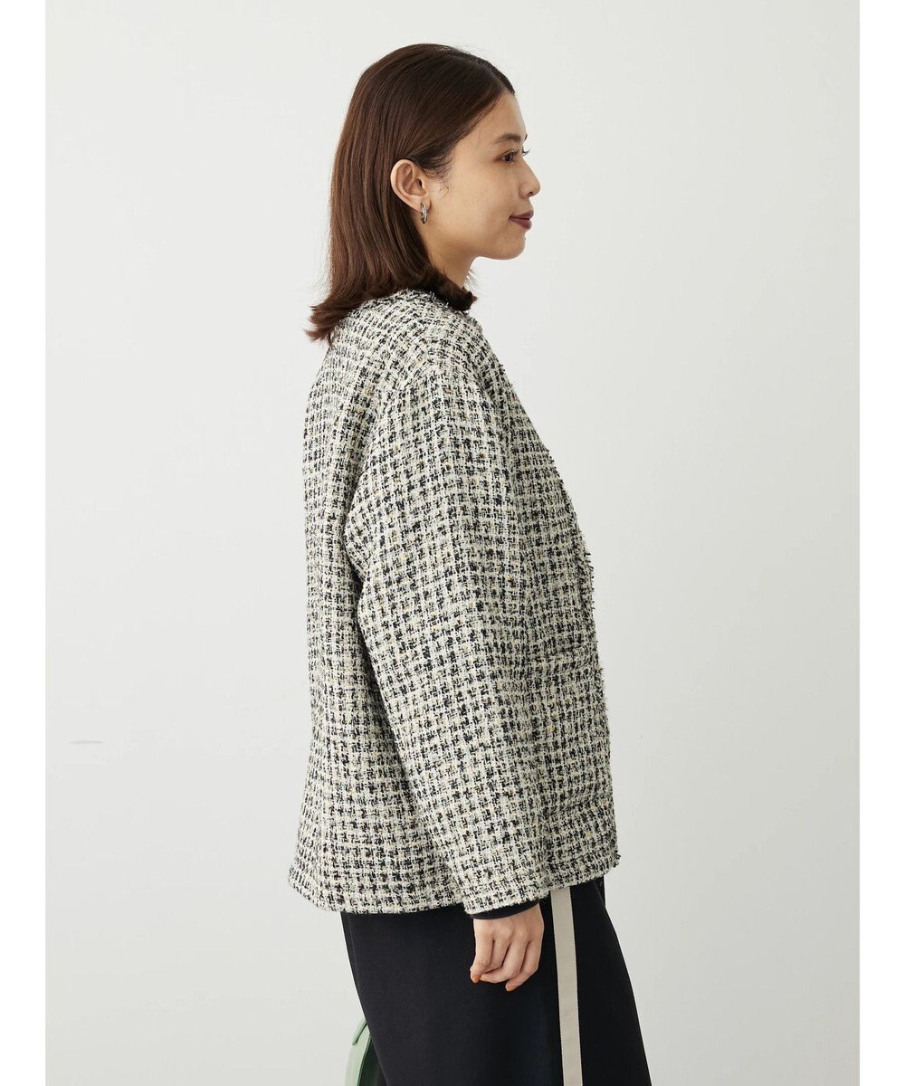 Green Parks ・ＥＬＥＮＣＡＲＥ　ＤＵＥ　ツィードノーカラージャケット 