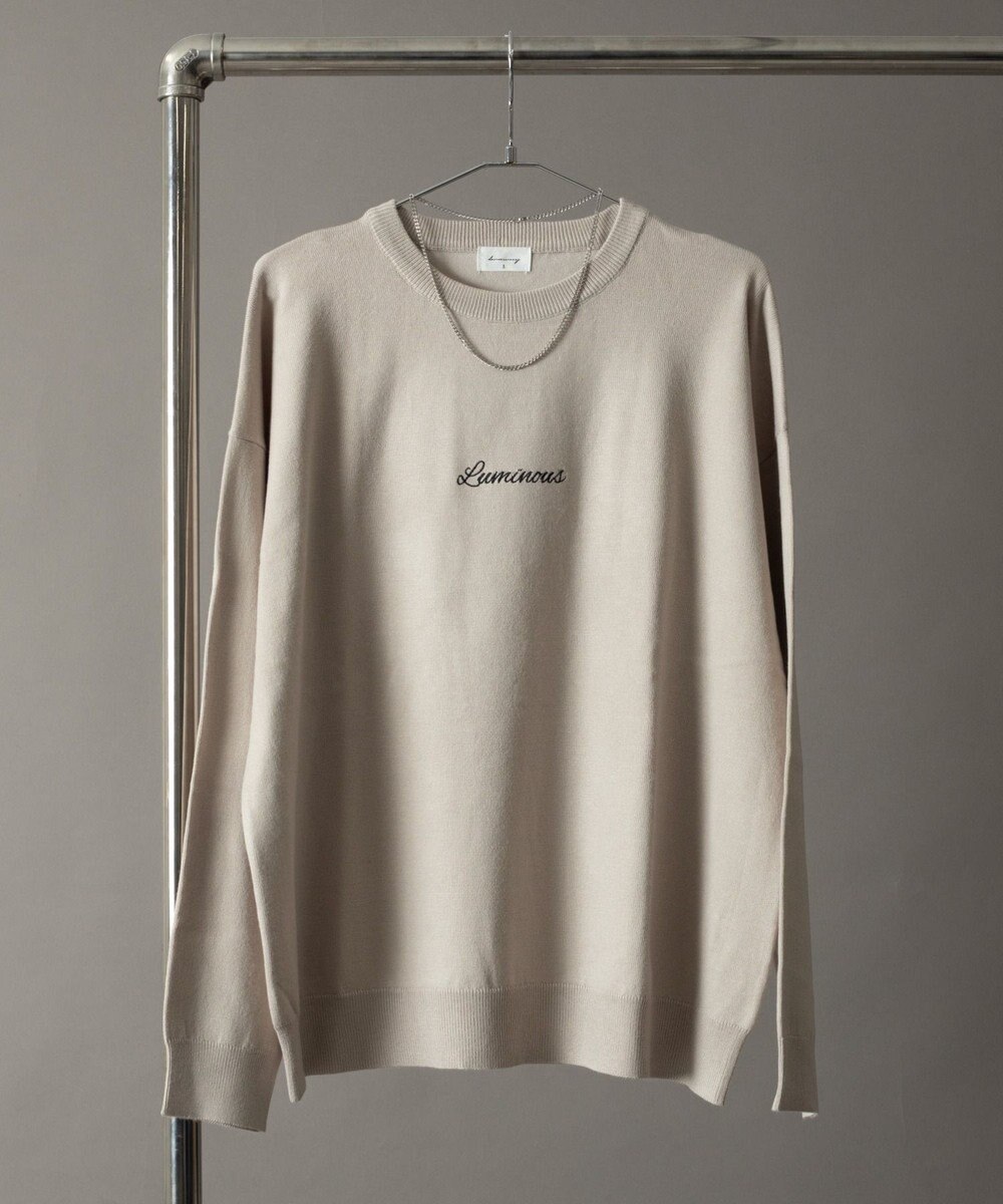 WEGO アクセ付きワンポイントニットプルオーバー（LS） 