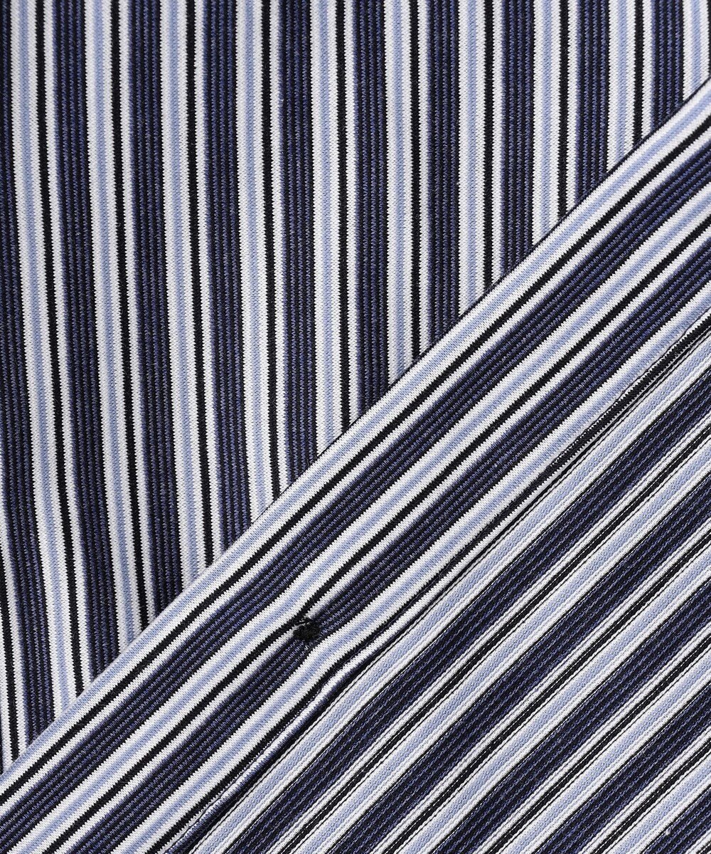 JOSEPH ABBOUD 【ストレッチで快適な着心地・イージーケア】ランダムストライプ ジャージー シャツ 