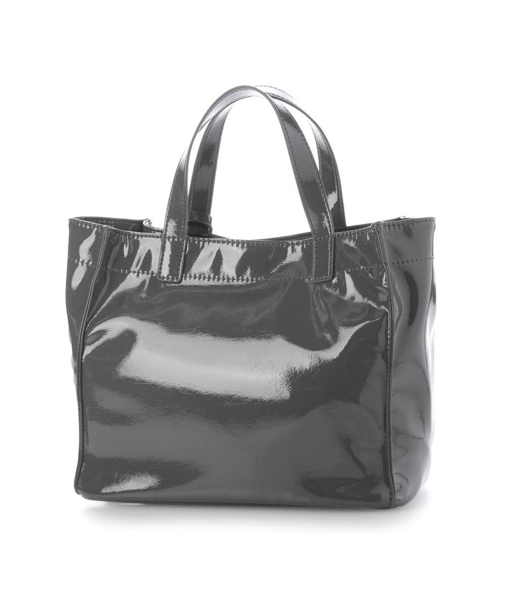 UNBILLION カシュカシュ cachecache / ソフトエナメルスクエア手提げトートS 