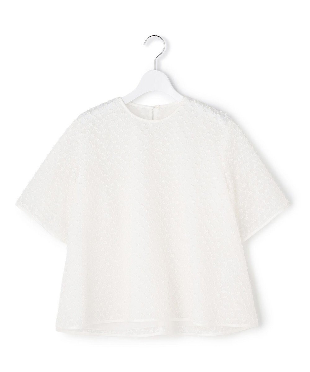 23区 L 【R(アール)】ランダムドットレース Aライン ブラウス 