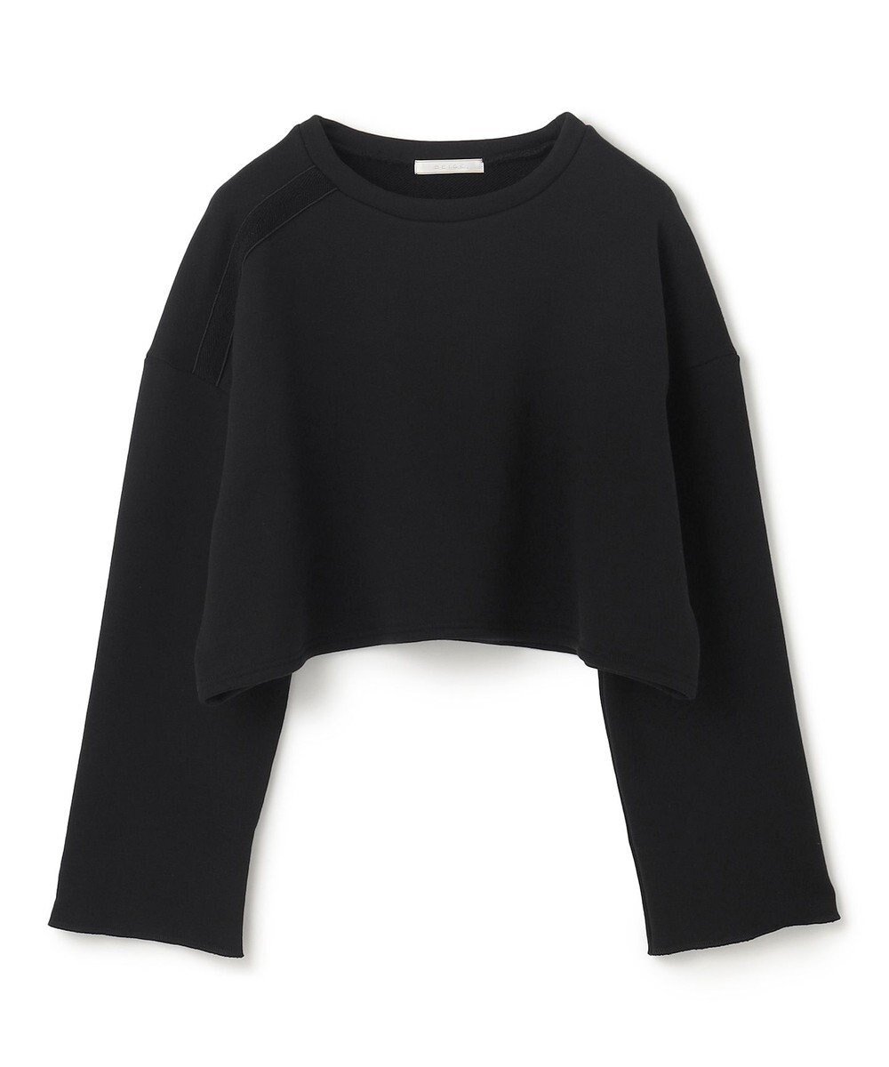 BEIGE， 【BEIGE,ecru/WEB限定・洗える】LOOP BACK / コットンスウェットクロップドトップス 