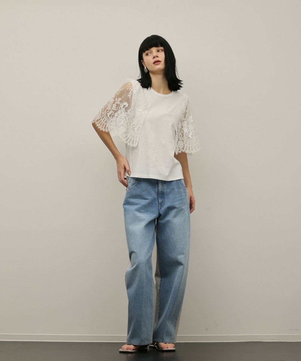 GRACE CONTINENTAL レースフレアカットトップ 