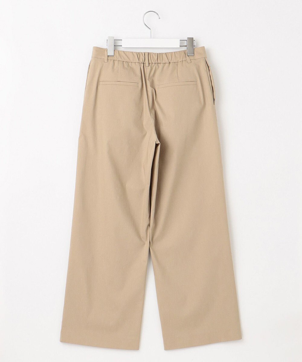 J.PRESS LADIES 【洗える・セットアップ対応】セルロースリネンストレッチ セミワイド パンツ 