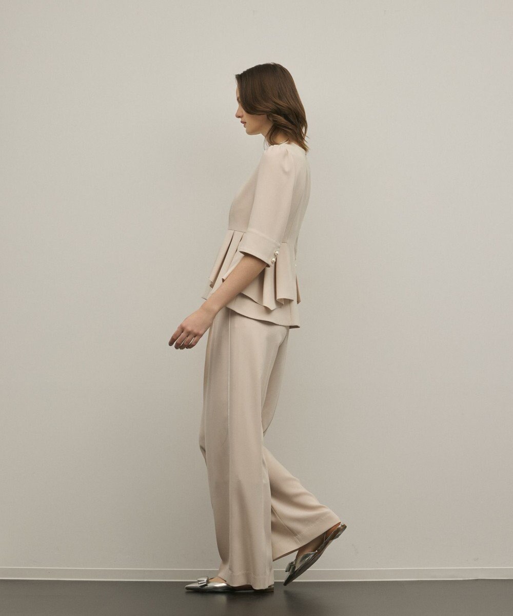 GRACE CONTINENTAL トリアセタックワイドパンツ 