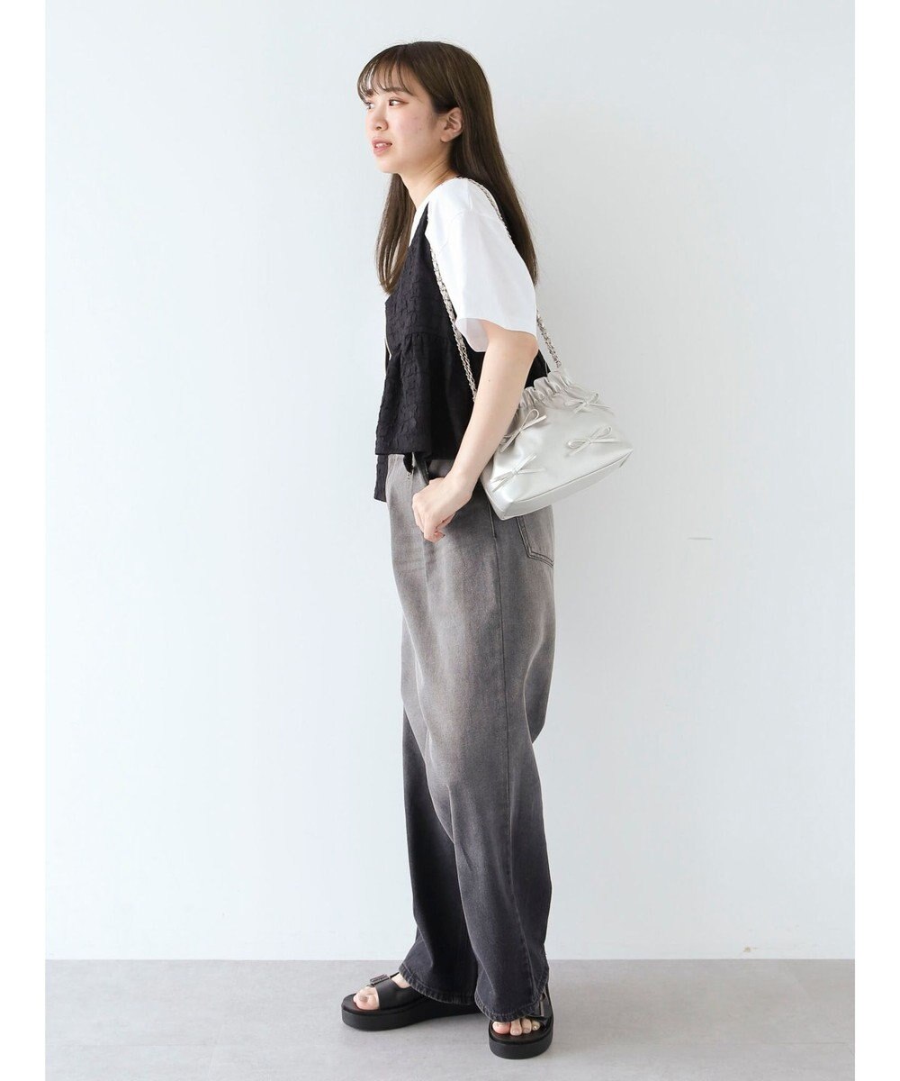 Green Parks ジャガードペプラムＺｉｐベスト 