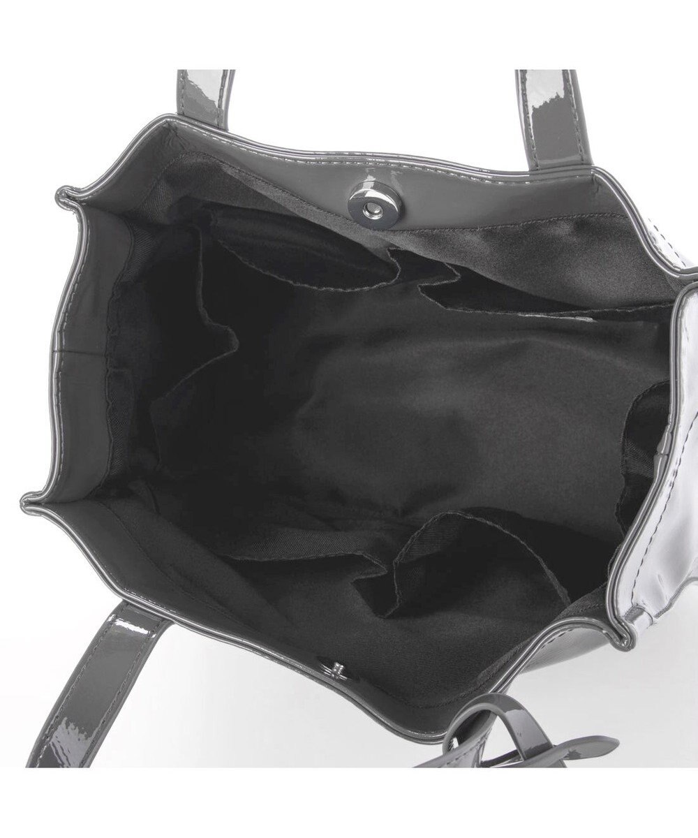 UNBILLION カシュカシュ cachecache / ソフトエナメルスクエア手提げトートS 