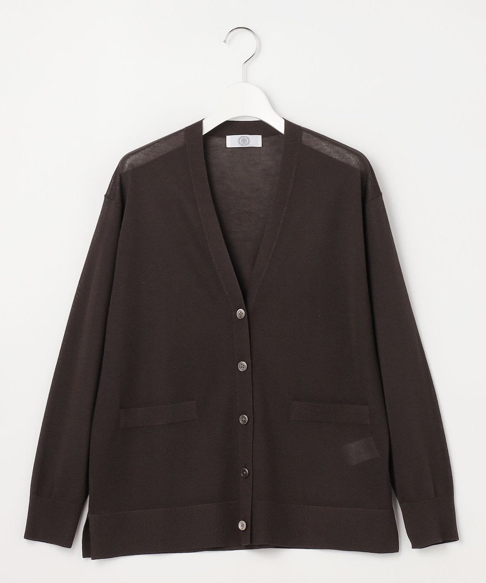 J.PRESS LADIES Vis/Pe スパーク ニット カーディガン 