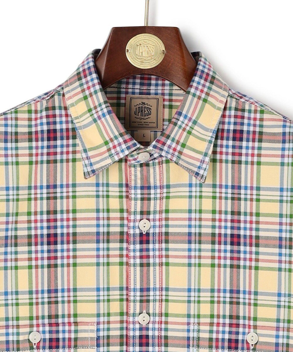 J.PRESS MEN オックスフォードマルチカラーチェック シャツブルゾン 