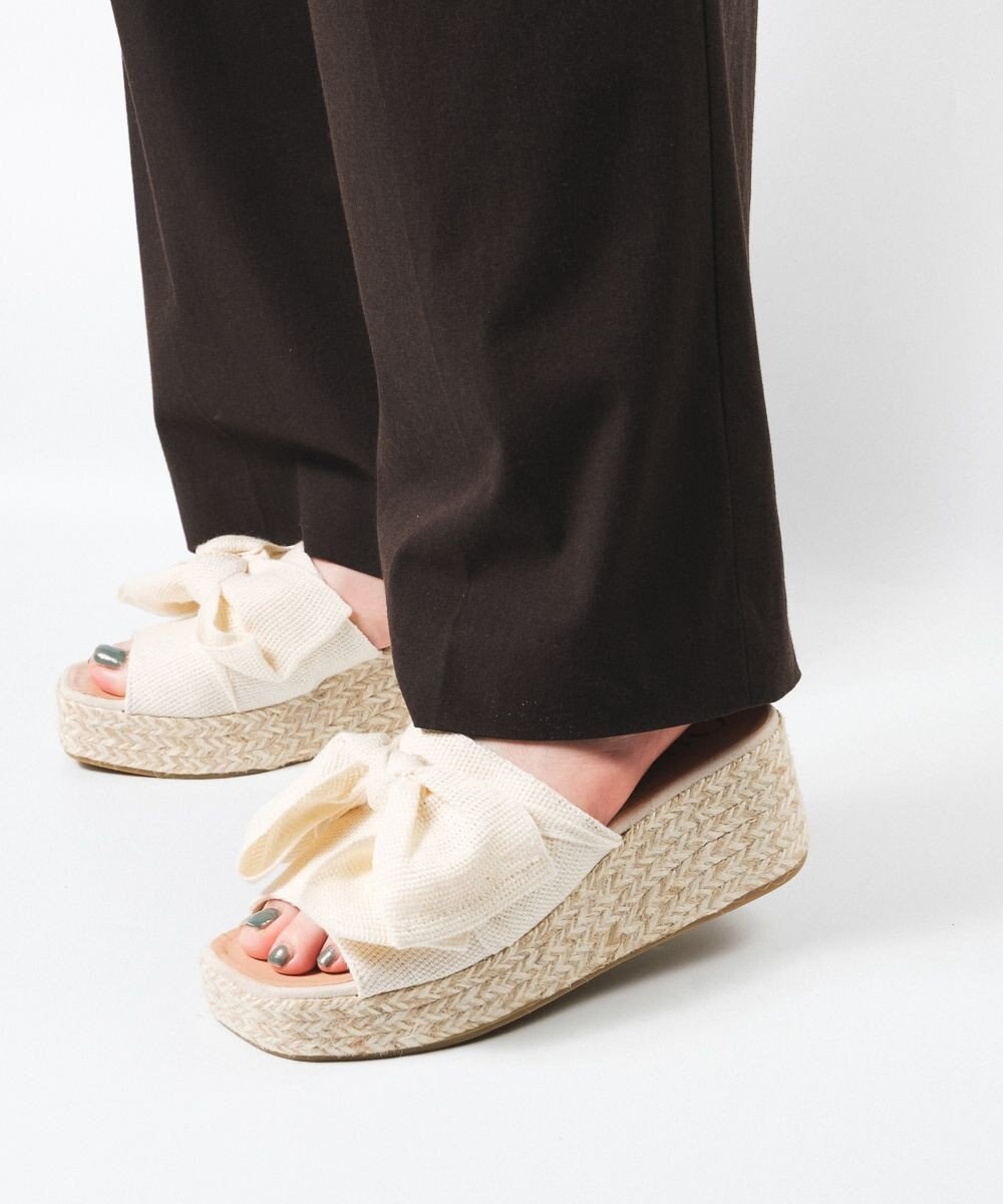 gaimo 【GAIMO/ガイモ】リネンリボン付きジュート厚底サンダル/CELIA-RS 