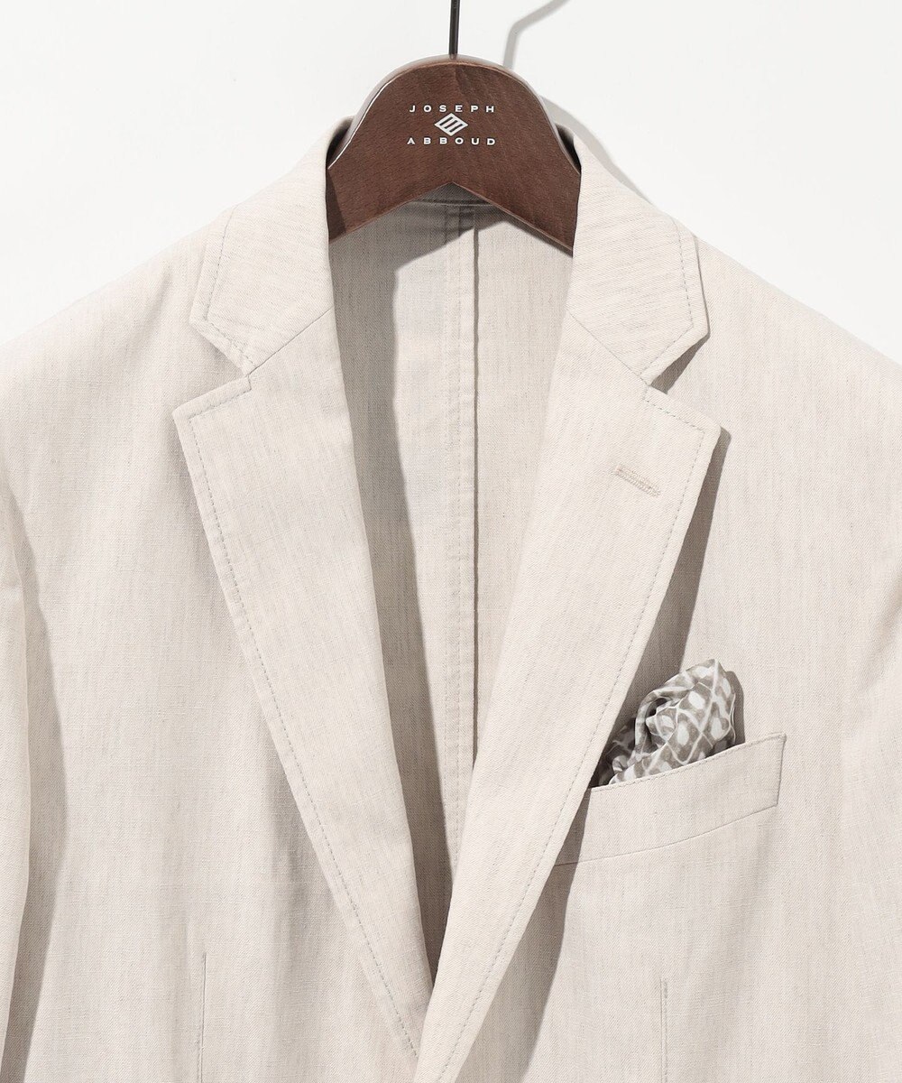 JOSEPH ABBOUD 【清涼/ストレッチ】ストレッチリネンシャンブレー ジャケット 