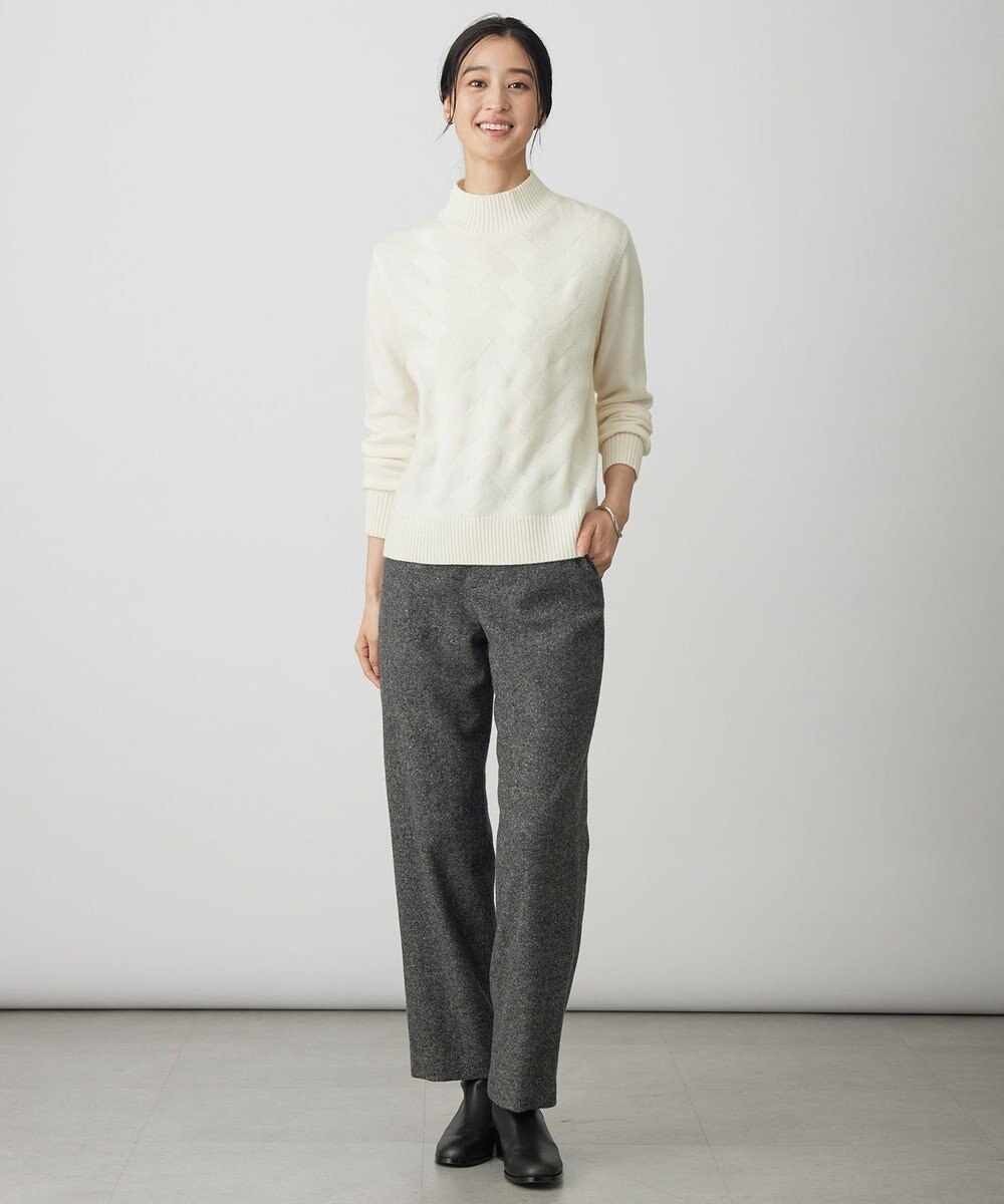 J.PRESS LADIES シルクネップツイード スレート パンツ 