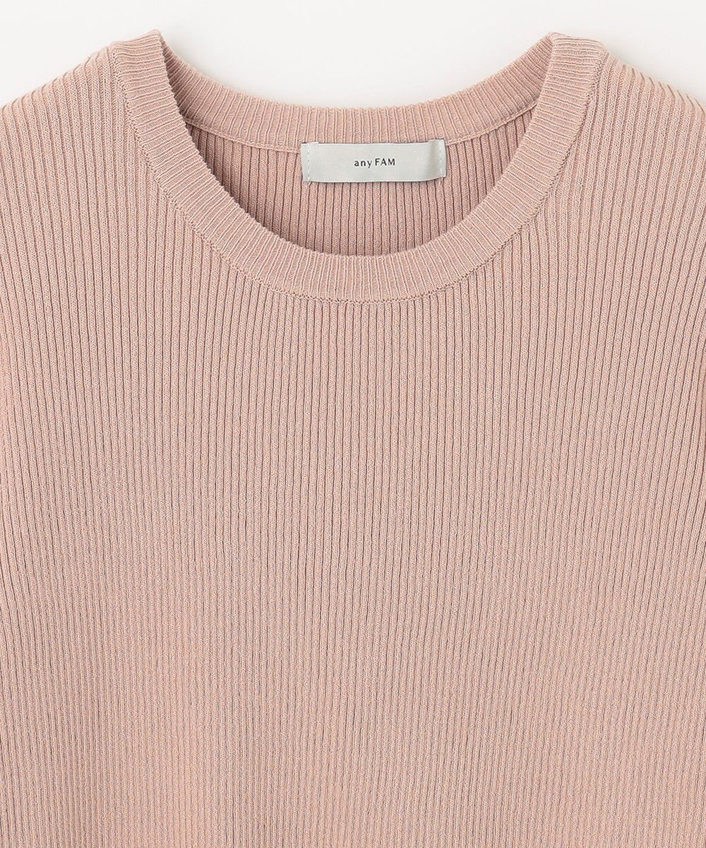 ANY パフスリーブリブニット 