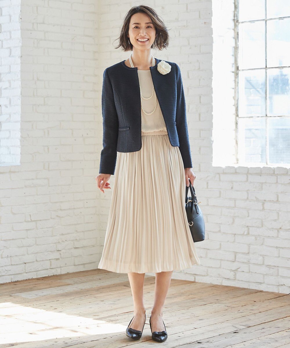 ANY MIXスラブツイード ジャケット 