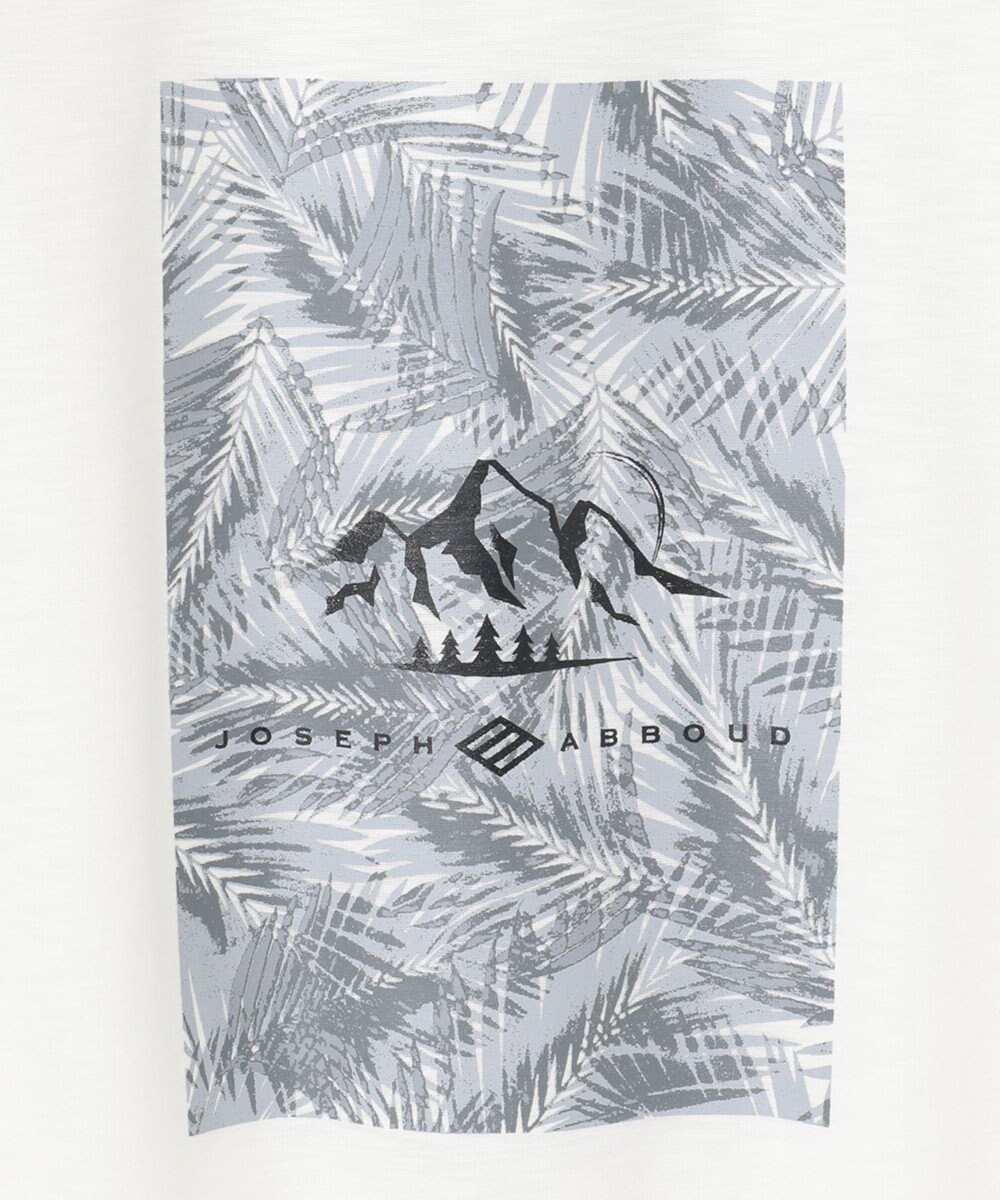 JOSEPH ABBOUD MOUNTAIN 【UNISEX】スラブリーフプリント Tシャツ 