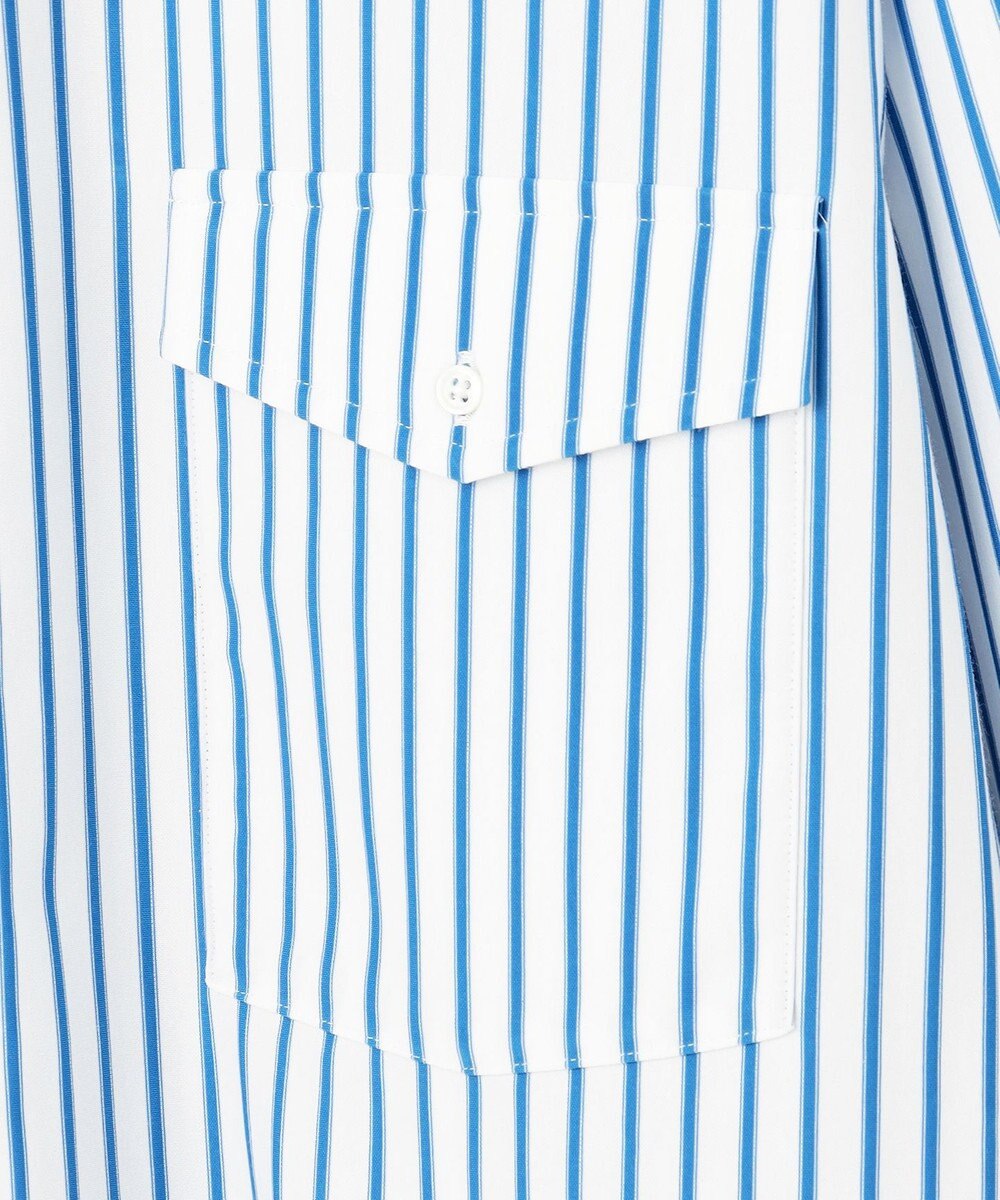 J.PRESS MEN 【J.PRESS ORIGINALS】SUVIN TYPEWRITER JERSEY 46G STRIPE SHIRT / JAPAN MADE 