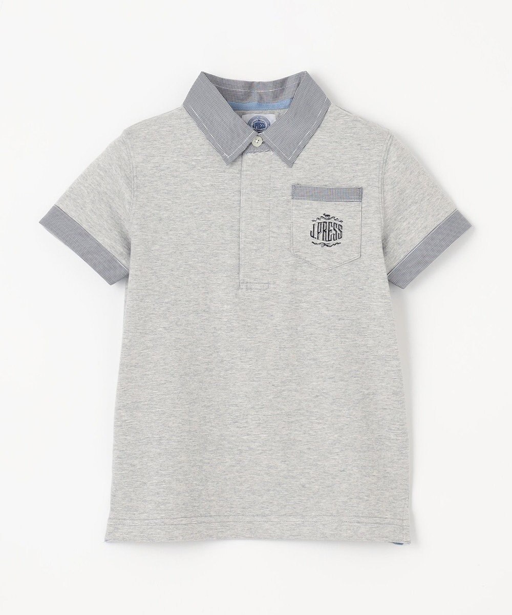 J.PRESS KIDS 【110-130cm】チェックカラー 半袖ポロシャツ 