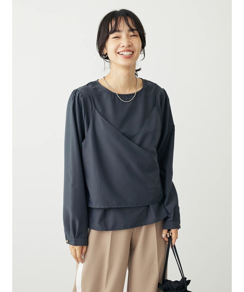 Green Parks レイヤード風ビスチェブラウス 