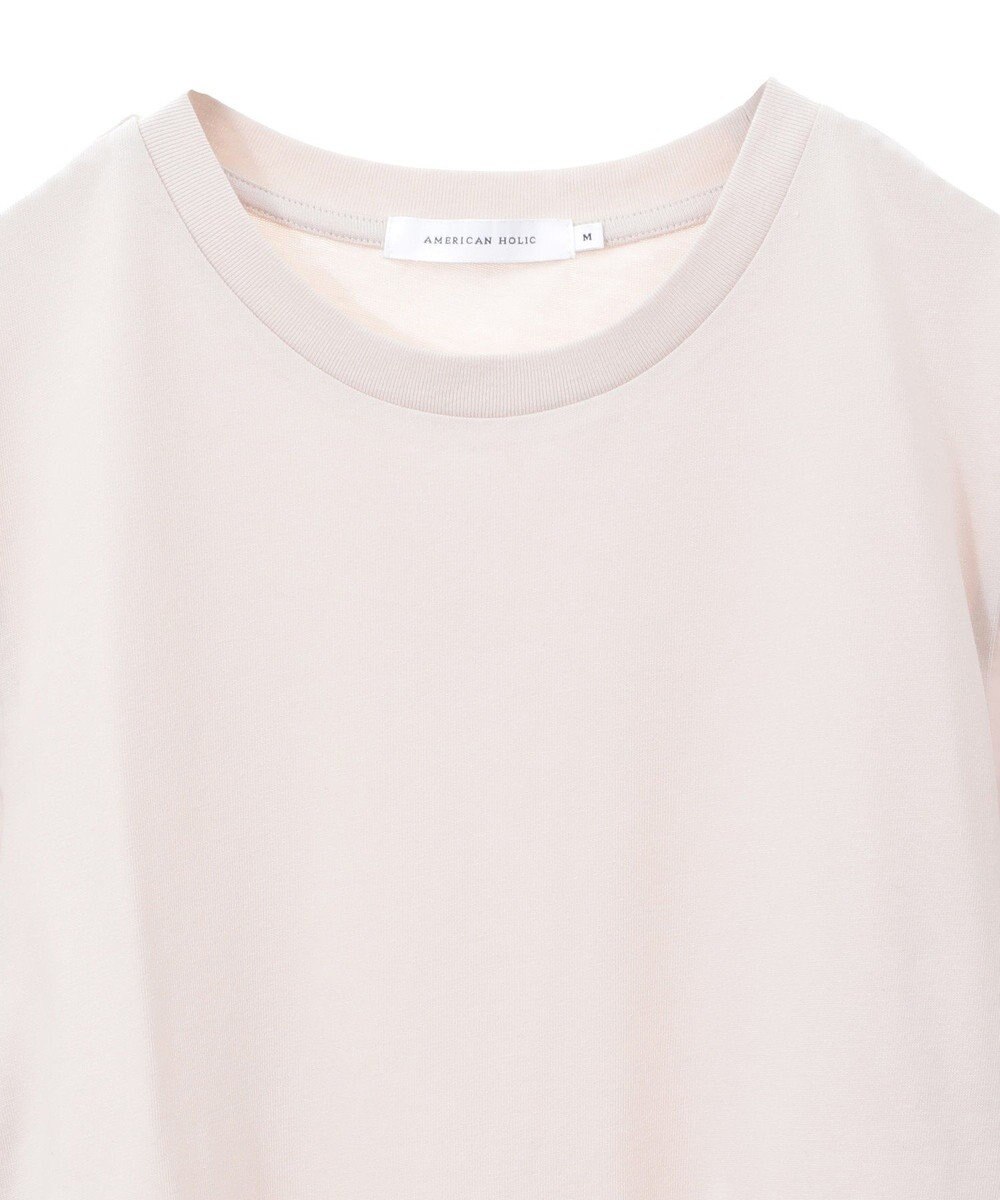 AMERICAN HOLIC 異素材切替ペプラムプルオーバー 