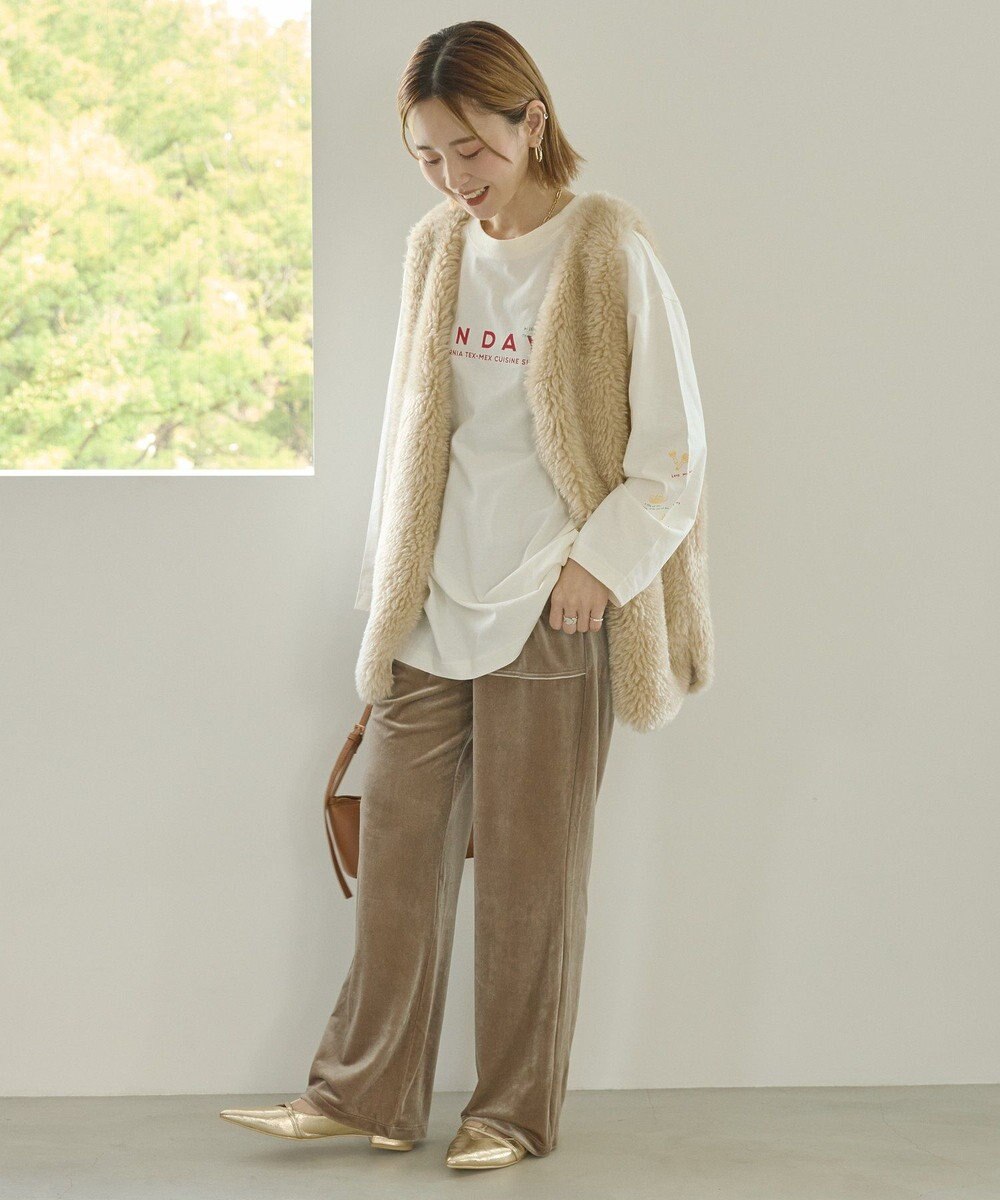 AMERICAN HOLIC ベイカーベロアパンツ 