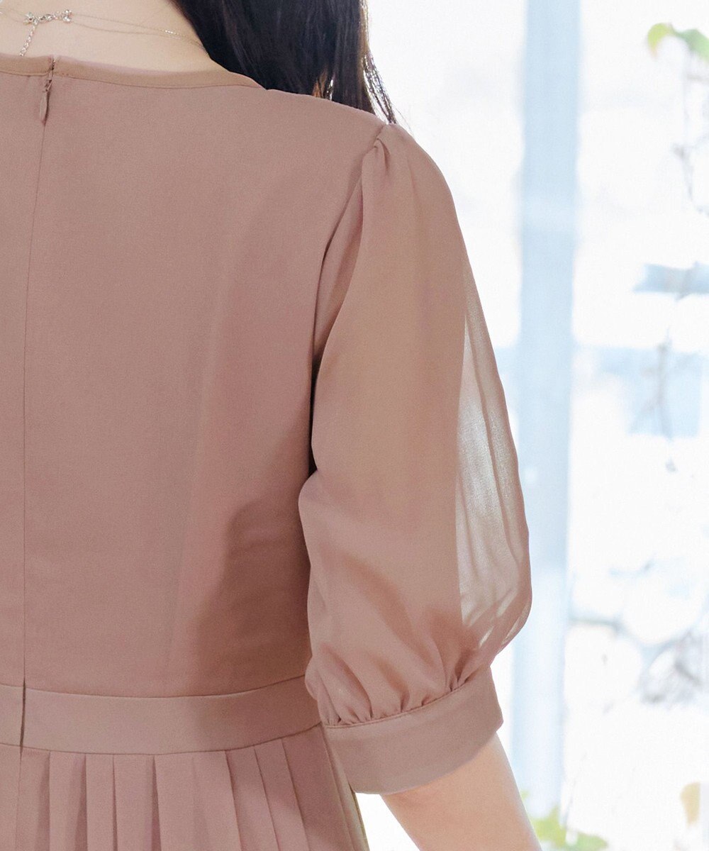 Tiaclasse 【洗える】シフォンワンピース 