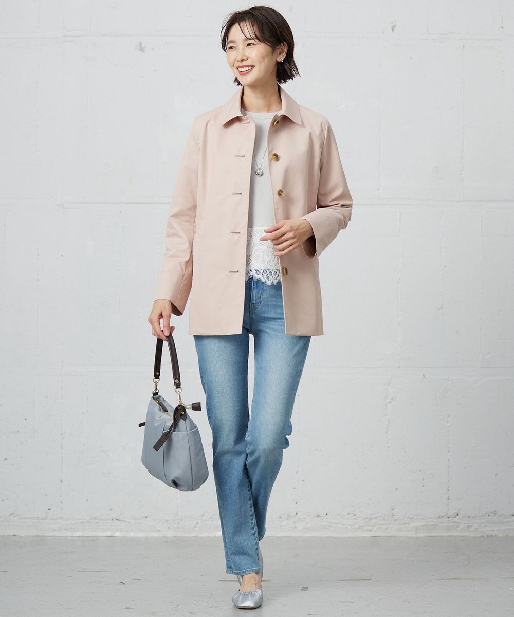 J.PRESS LADIES L 【撥水・WEB限定カラーあり】コットンポリエステル ツイル ショート コート 