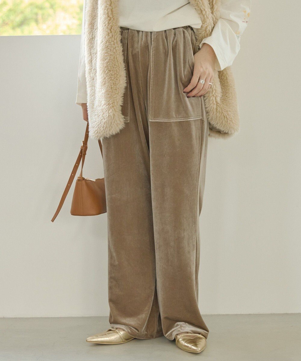 AMERICAN HOLIC ベイカーベロアパンツ 