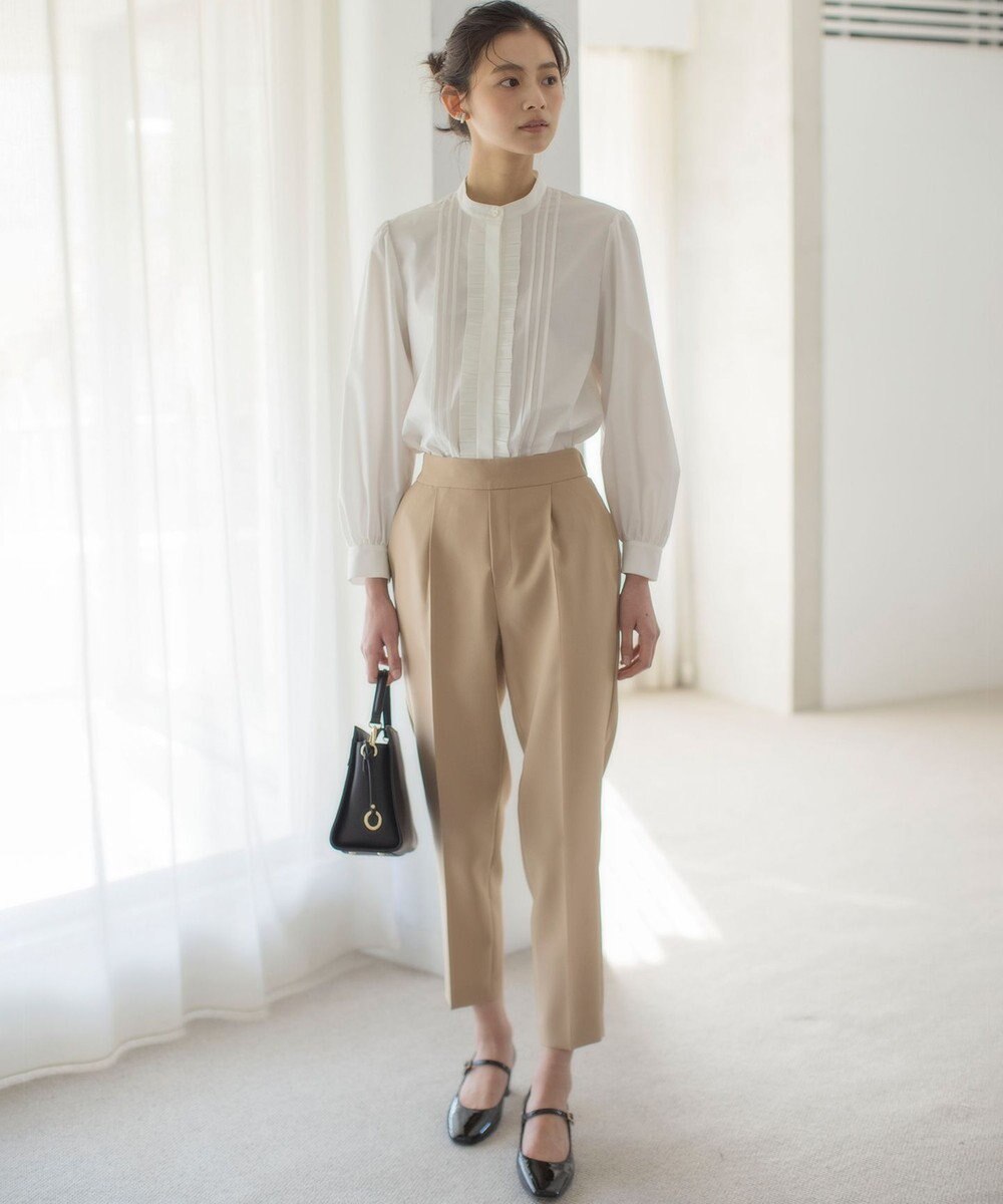 組曲 コットンタッチシャーティング ブラウス 