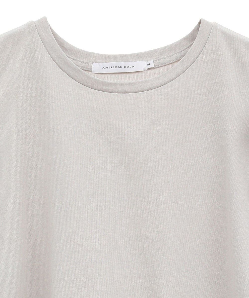 AMERICAN HOLIC ミニ裏毛ショルダータックプルオーバー 
