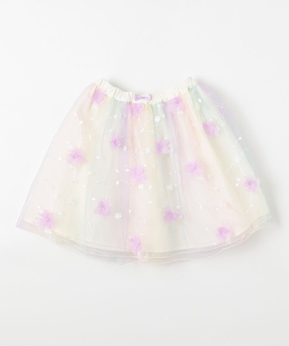 ANY KIDS 立体フラワー チュール スカート 