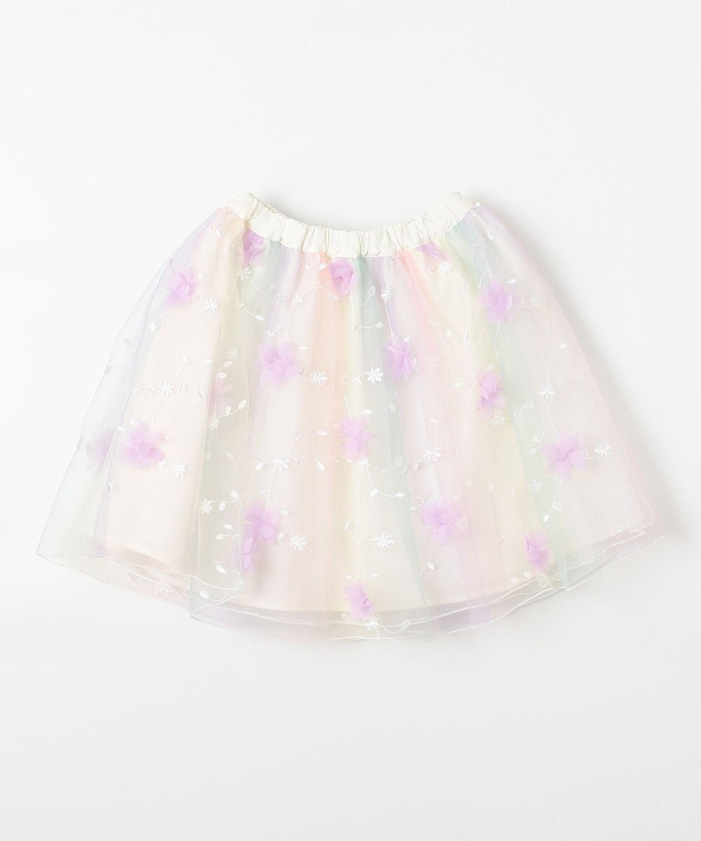 ANY KIDS 立体フラワー チュール スカート 