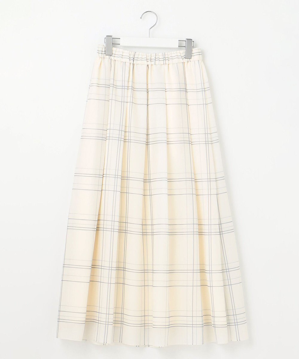 自由区 S 【SHIHOさん着用・洗える】エアリーウィンドウペンチェックプリント スカート 