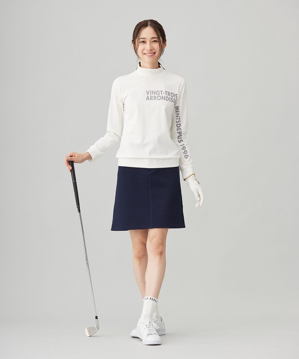 23区GOLF 【WOMEN】【吸水速乾/UVカット】スポーティ モックネックシャツ 
