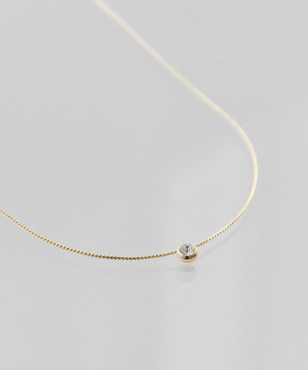 Phoebe 〈オンワード限定セット〉ラッキーホースシューピアス×シャインベゼルセッティングネックレス 