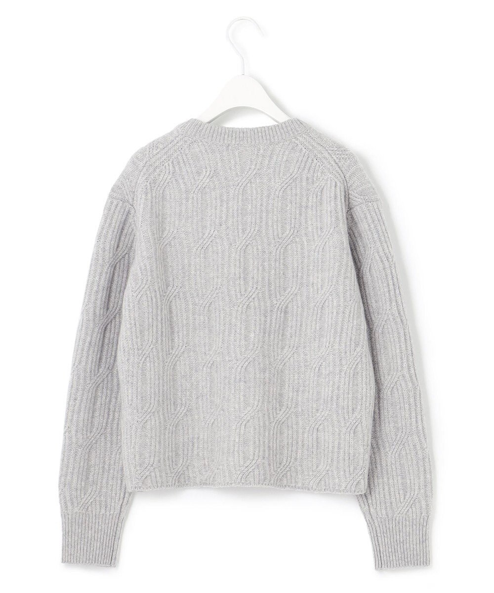 ICB L 【洗える】 ソフトカシミヤミックス 幾何学柄ニット 