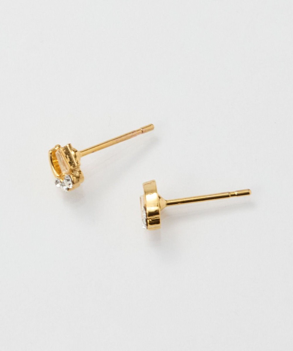 Phoebe 〈オンワード限定セット〉ラッキーホースシューピアス×シャインベゼルセッティングネックレス 