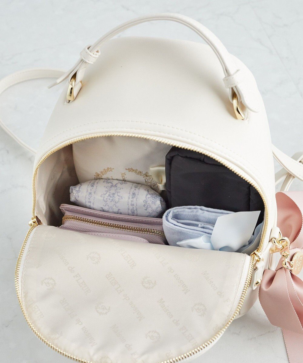 Maison de FLEUR リボンMリュック 