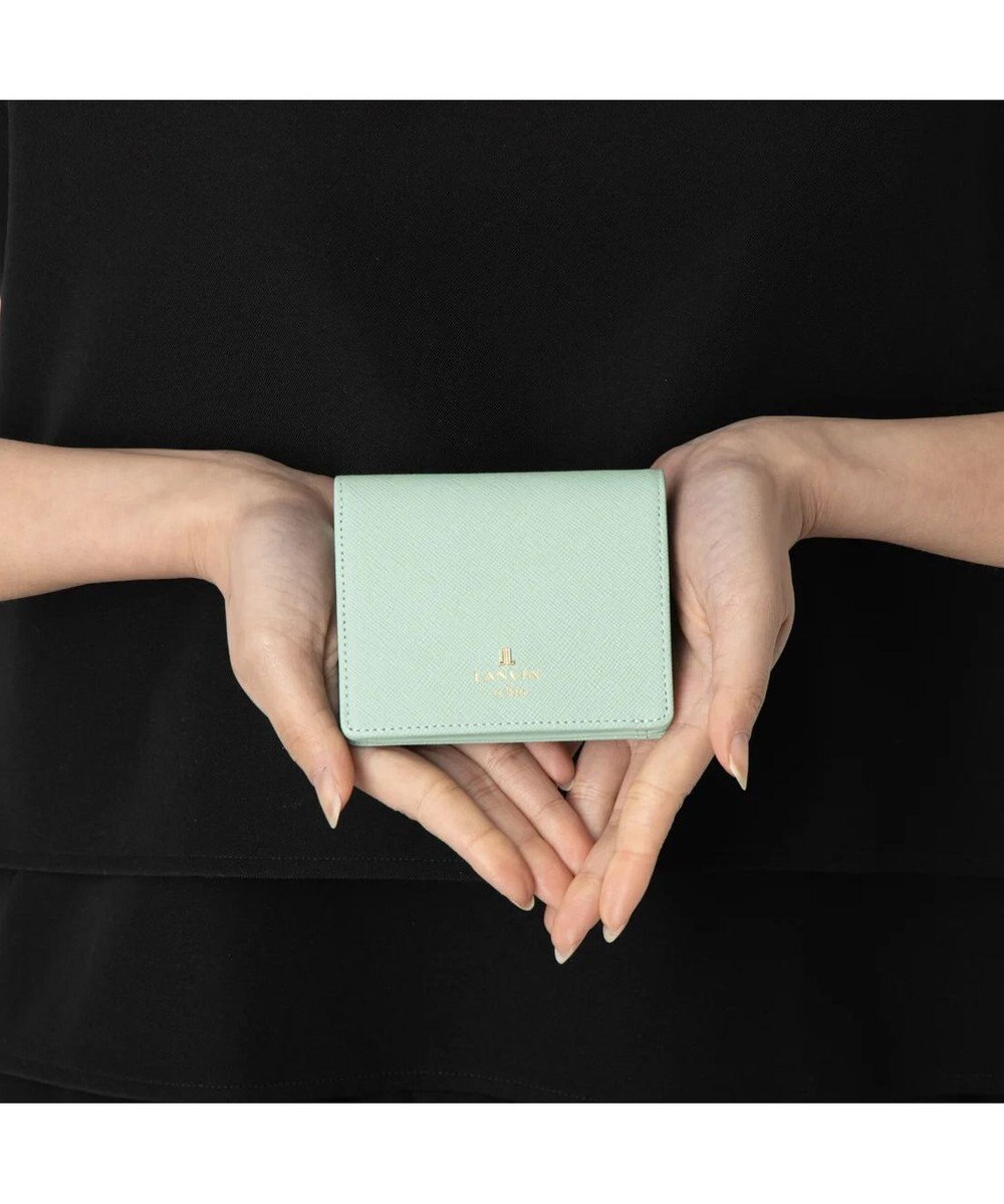 LANVIN en Bleu リュクサンブール 二つ折りコンパクト財布 
