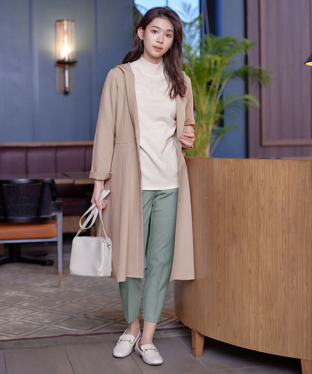 Tiaclasse L 【新色追加・洗える】フーデッドフレアコート 