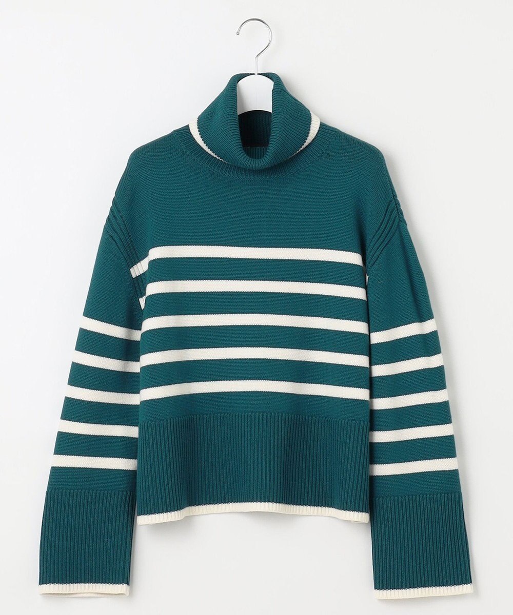 23区 【洗える】ウールミドルゲージ ボーダー ニット 