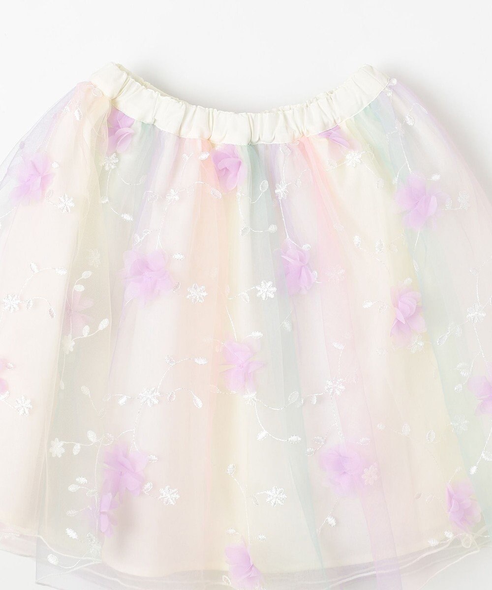 ANY KIDS 立体フラワー チュール スカート 