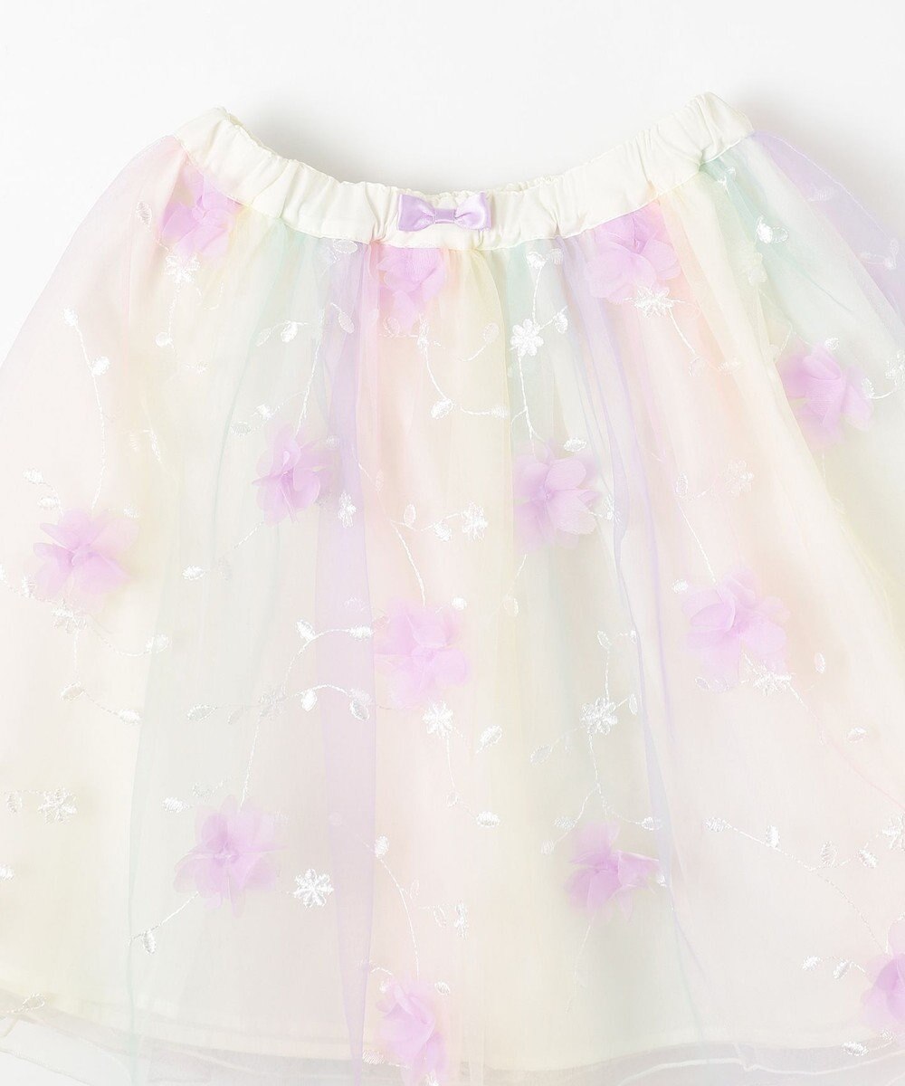 ANY KIDS 立体フラワー チュール スカート 