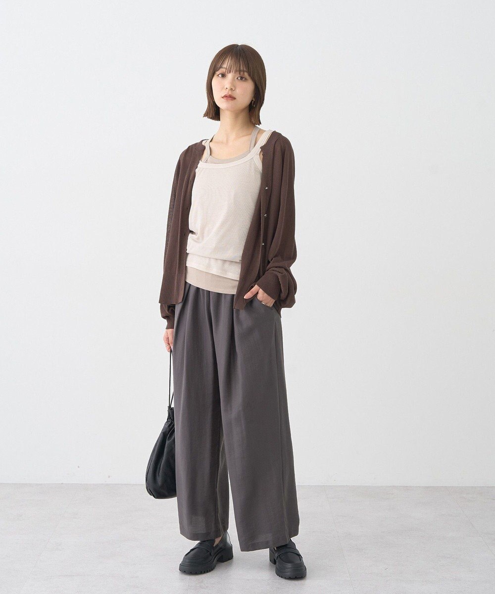 earth music&ecology 配色レイヤードタンクトップ 