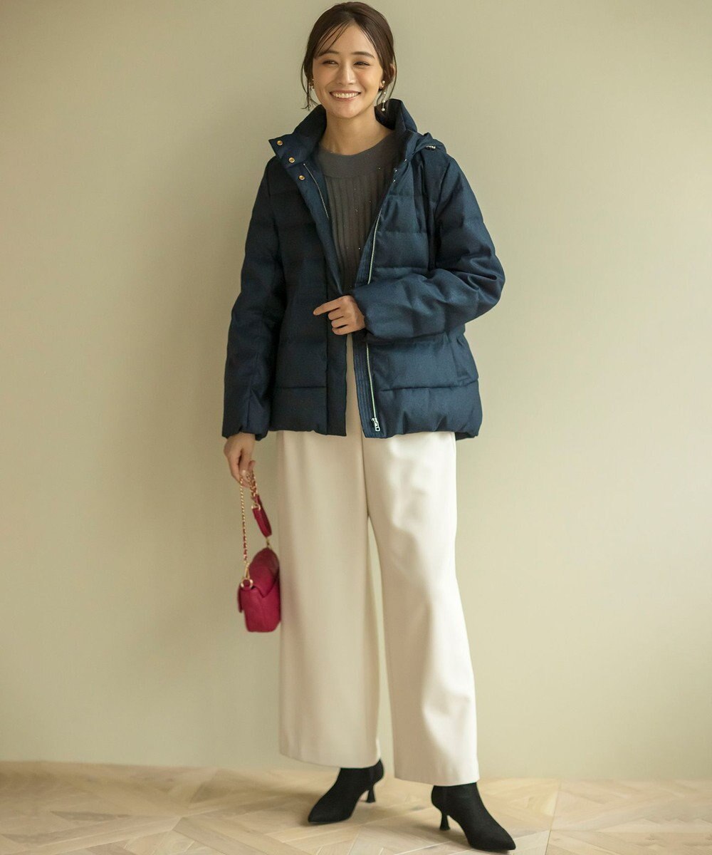 組曲 【暖かい・ストレッチ】バックウォームワイドタックパンツ 